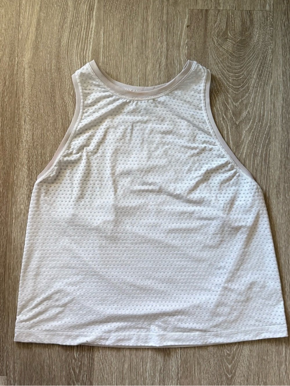 Athleta White Mesh Racerback Workout Tank XS